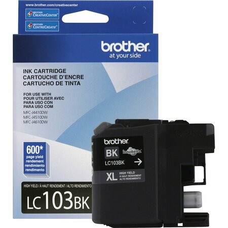 BROTHER INTERNATIONAL High Yield Black Ink Cartridge LC103BK